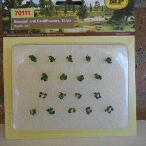 MP Scenery Products item # 70111 HO Scale BRoccoli & Cauliflowers 18 Pk