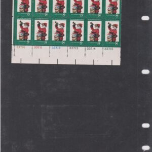 USA #1472 Postage Stamps Santa Claus Block of 12 Stamps @ 8 Cents