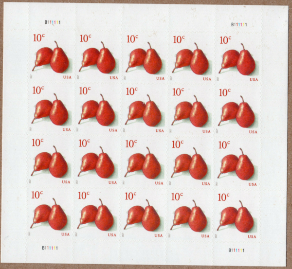 USA - 2017  Red Pears Stamps MNH Sheet Of 20 Stamps - #5178 - Image 2