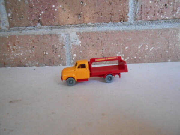 Brekina HO Scale Opel Blitz Flat Bed Truck Yellow/Red #13902