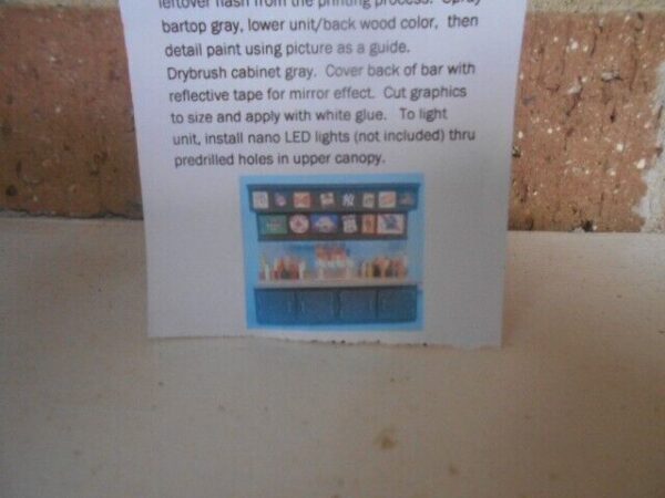 Pete's 3d HO Scale Beer Tap Bar Kit  #112 - Image 4