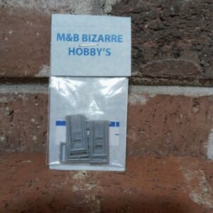 #1032 M&B HO Scale Entrance Doors Gray (4 Per Pack)