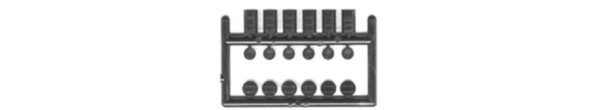 Tichy Train Group N Scale 55 Gallon Steel Drums 12 Pieces Set Brown #2604 - Image 2