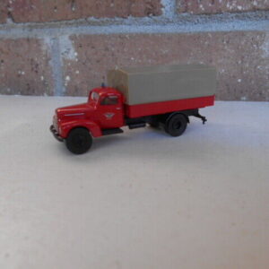 Brekina HO Scale Ford FK 3500 Berufeuerwehr Canvas Top Truck  #49029