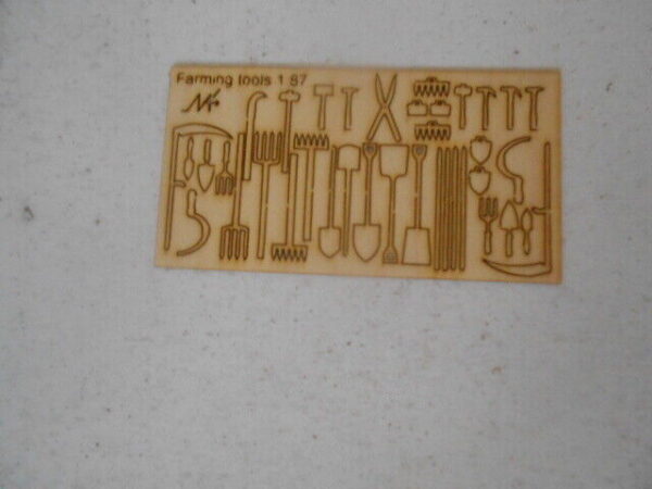 # 1094 HO Scale Laser Cut Farming Tools  34 Piece - Image 3