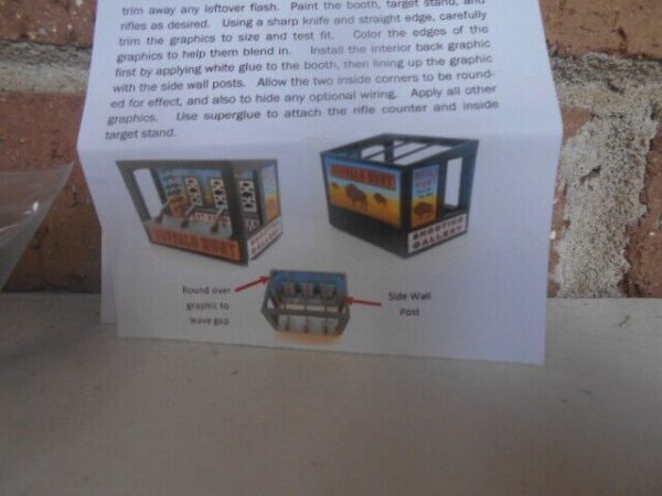 Pete's 3d HO Scale Carnival Shooting Gallery "Buffalo Hunt Kit #160 - Image 4