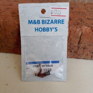 #1039 M&B HO Scale Accessories, Man With Axle chopping Down A Tree