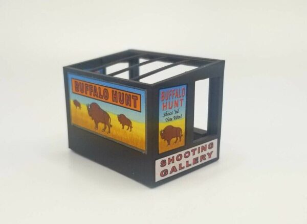 Pete's 3d HO Scale Carnival Shooting Gallery "Buffalo Hunt Kit #160 - Image 8