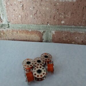 #1073 M&B HO Scale Real Orange Wire With Metal Spools (6 Per Pack)