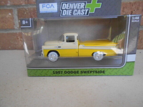 Menard O Scale  #279-9245 --1957 Dodge Sweptside Trucks Yellow & Cream
