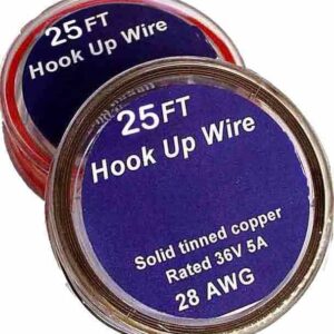All Scale Accessories 25' Black Hook Up Wire For LEDs Lights #1000BL