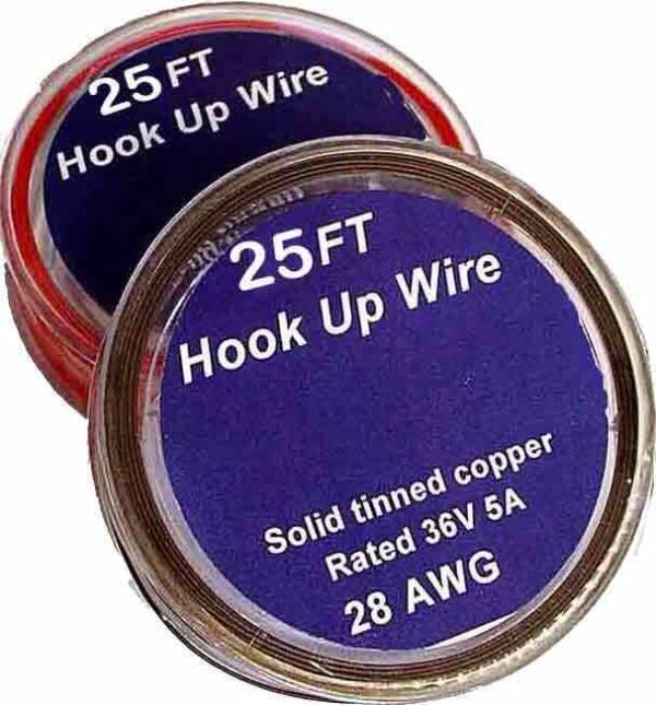 All Scale Accessories 25' Black Hook Up Wire For LEDs Lights #1000BL