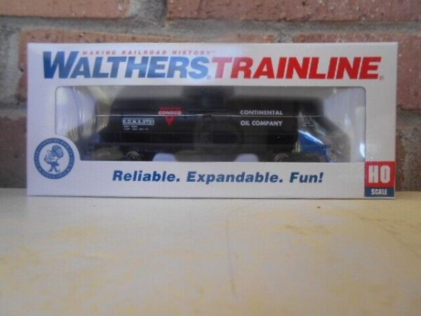 Walthers 931-1614 HO Scale 40' Tank Car Ready To Run Conoco Petroleum Company