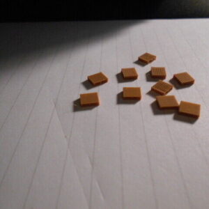 M&B --- N Scale Accessories Set of 10 Pallets - Light Brown - #3801