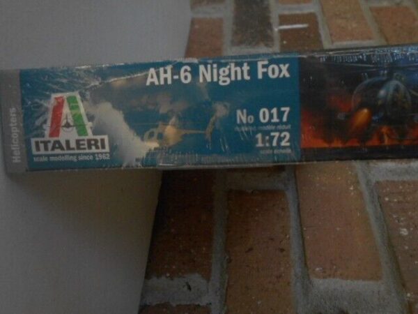 Italeri AH-6 Night Fox Helicopter 1:72 Scale Plastic Model Kit 017 NISB - Image 2