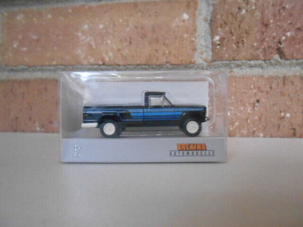 Brekina #19810 HO Scale Jeep Gladiator B {Black & Blue}