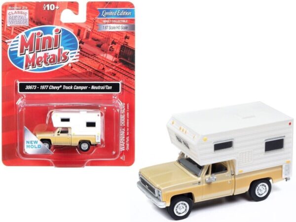 Classic Metal Works 30673 HO 1977 Chevy Fleetside Camper Pickup