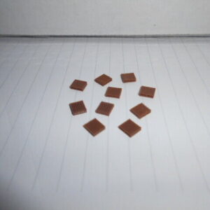 M&B --- N Scale Accessories Set of 10 Pallets -Dark Brown - #3401