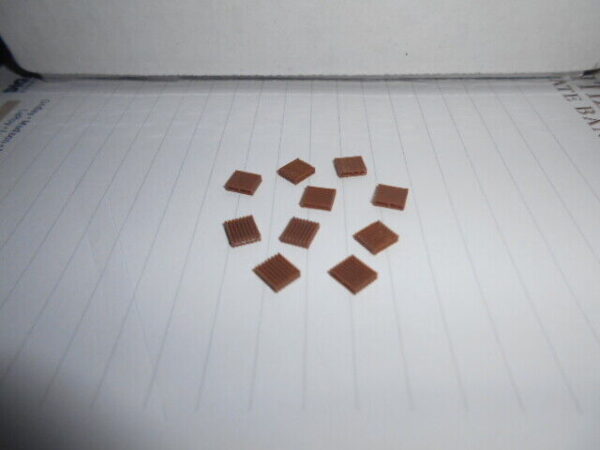 M&B --- N Scale Accessories Set of 10 Pallets -Dark Brown - #3401