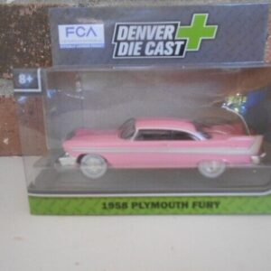 Menard O Scale  #279-9236 1958 Plymmouth Fury Pink & White