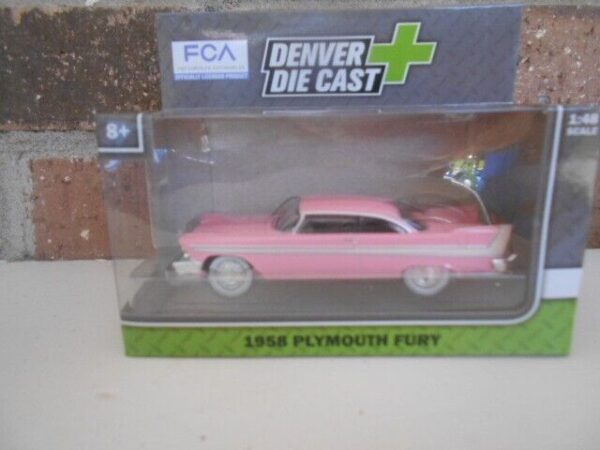 Menard O Scale  #279-9236 1958 Plymmouth Fury Pink & White