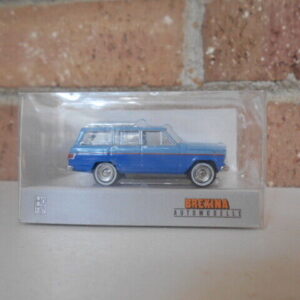Brekina #19871 HO Scale Jeep Wagoneer B {Baby Blue & Dark Blue}