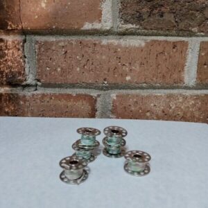 #1074 M&B HO Scale Real White & Green Wire With Metal Spools (6 Per Pack)