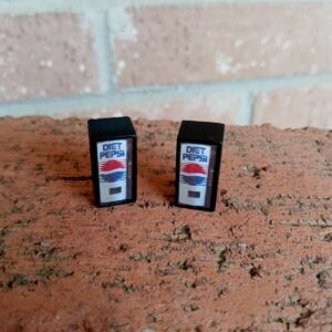 #1005 HO Scale Accessories 1960 to 80 Diet Pepsi Cola Machines (2 Per Pack)