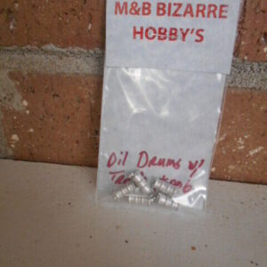 HO Scale Accessories Oil Drumbs With Trash In Them 5 Per Pack #006