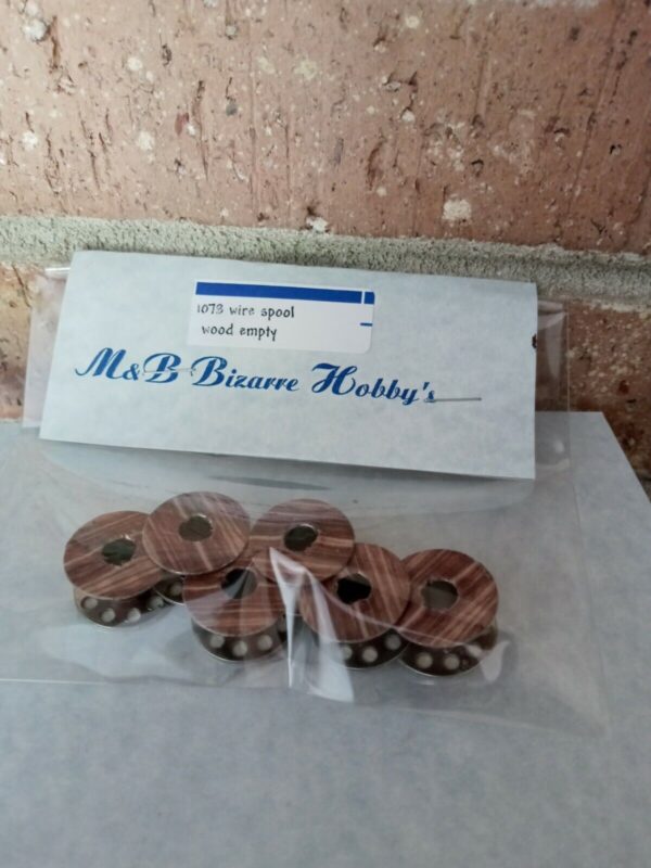 #1078 M&B HO Scale Real Empty Metal Spools That Looks Like Wood (6 Per Pack) - Image 4