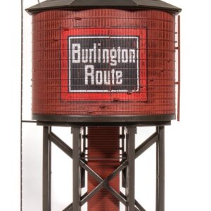 BWL #7916 HO Scale Operating Water Tower W/sd Chicago, Burlington Weathered