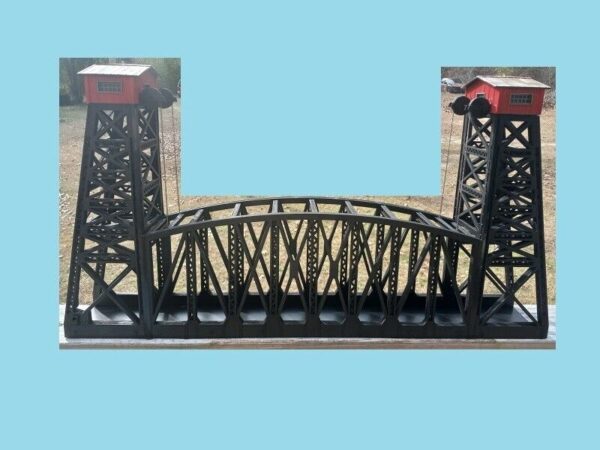 O Scale 30" Aerial Bridge w/ Lights [With 4.5-volt power supply Free] #2798486 - Image 4