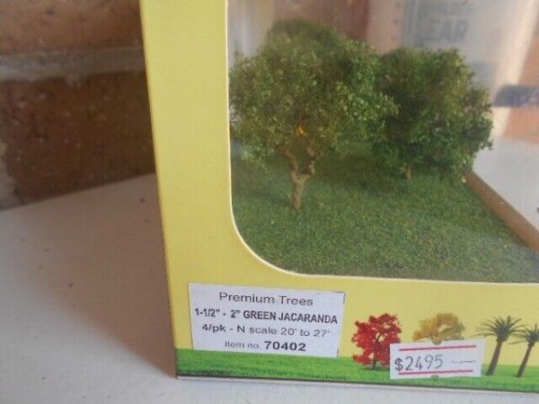 MP Scenery Products item # 70402 N-Scale Green Jacarada Premium Trees - Image 3