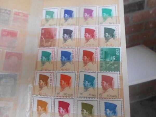 Used World wide Stamp Lot Of Older Stamps With Brown Book - Image 6