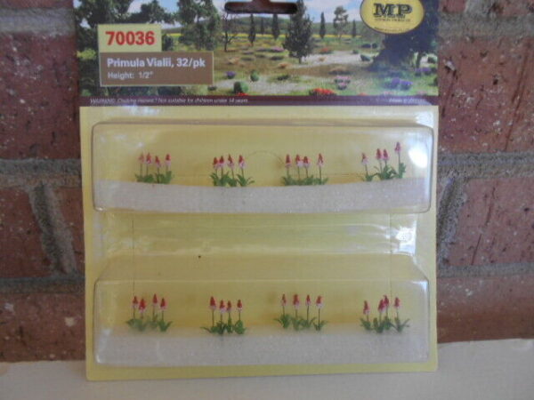 MP Scenery Products item #70036 HO Scale Primula Vialii,32/Pack Height-1/2