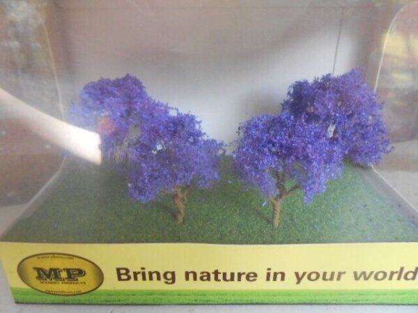 MP Scenery Products item # 70403 N-Scale Purple Jacarada Premium Trees