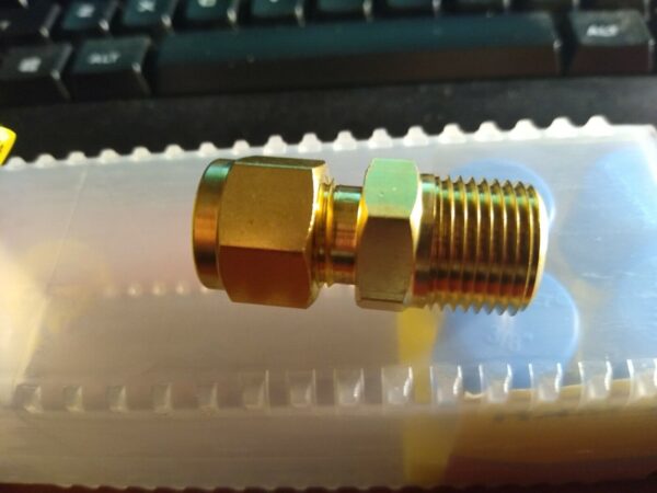 3/8" Tube x 3/8" NPT Ham-Let Union Brass Fittings Compression Fittings NEW 6-PC - Image 4