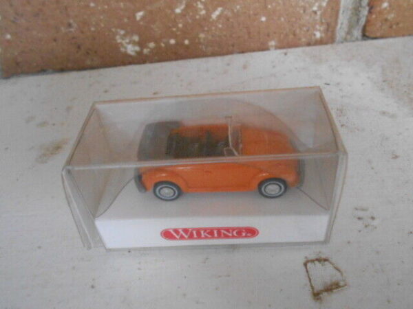 Wiking HO Scale VW  Kafer Cabriolet Orange  #8020214 - Image 2