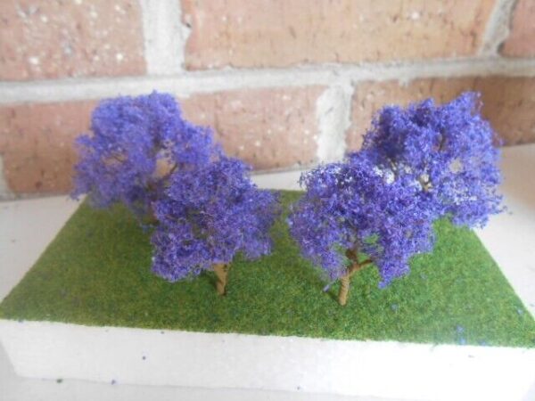 MP Scenery Products item # 70403 N-Scale Purple Jacarada Premium Trees - Image 3