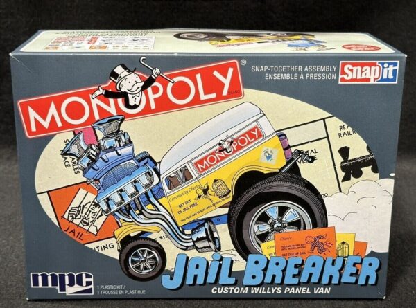 MPC #946 Monopoly Jail Breaker Custom Willys Panel Van 1:25 scale model kit