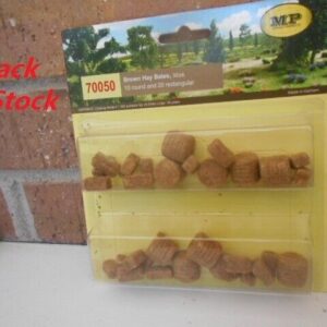 MP Scenery Products item #70050 HO Scale Brown Hay Bales 30 Pack