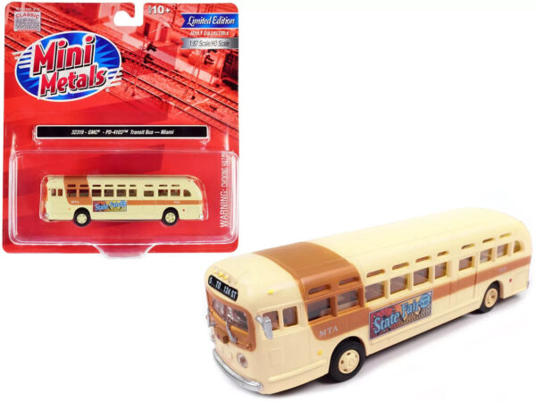 CMW HO/187 Classic Metal Works #32319 GMC PD-4103 Transit Bus Miami - Image 3
