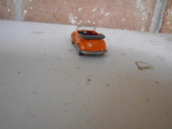 Wiking HO Scale VW  Kafer Cabriolet Orange  #8020214 - Image 5