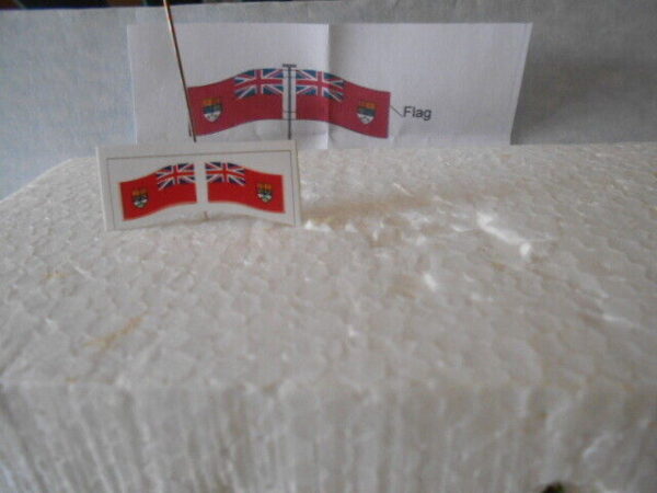 N Scale Accessories Bermuda Flag With Post  #1111 - Image 2