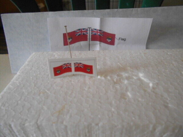 N Scale Accessories Bermuda Flag With Post  #1111 - Image 3