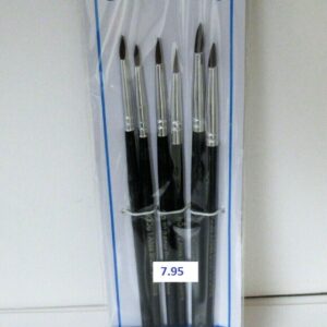 Accessories, 30-6PS---6 Pc Atlas Detail Camel Hair Brusher