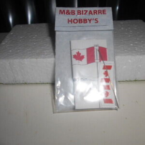 N Scale Accessories Canadian Flag With Post  #1113