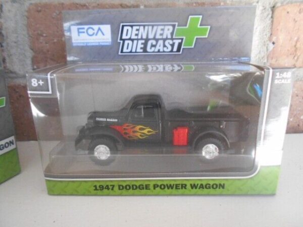 Menard O Scale  #279-9398 --1947 Dodge Power Wagon Black With Flames