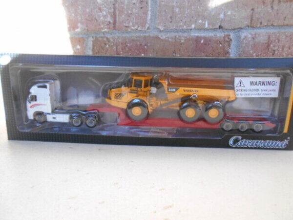 Cararrma HO Scale Volvo FH 12 Lowboy Trailers With Articulated Hauler #185-003