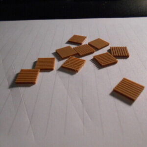 M & B HO Scale Accessories Set of 10 Pallets - Light Brown - #3800